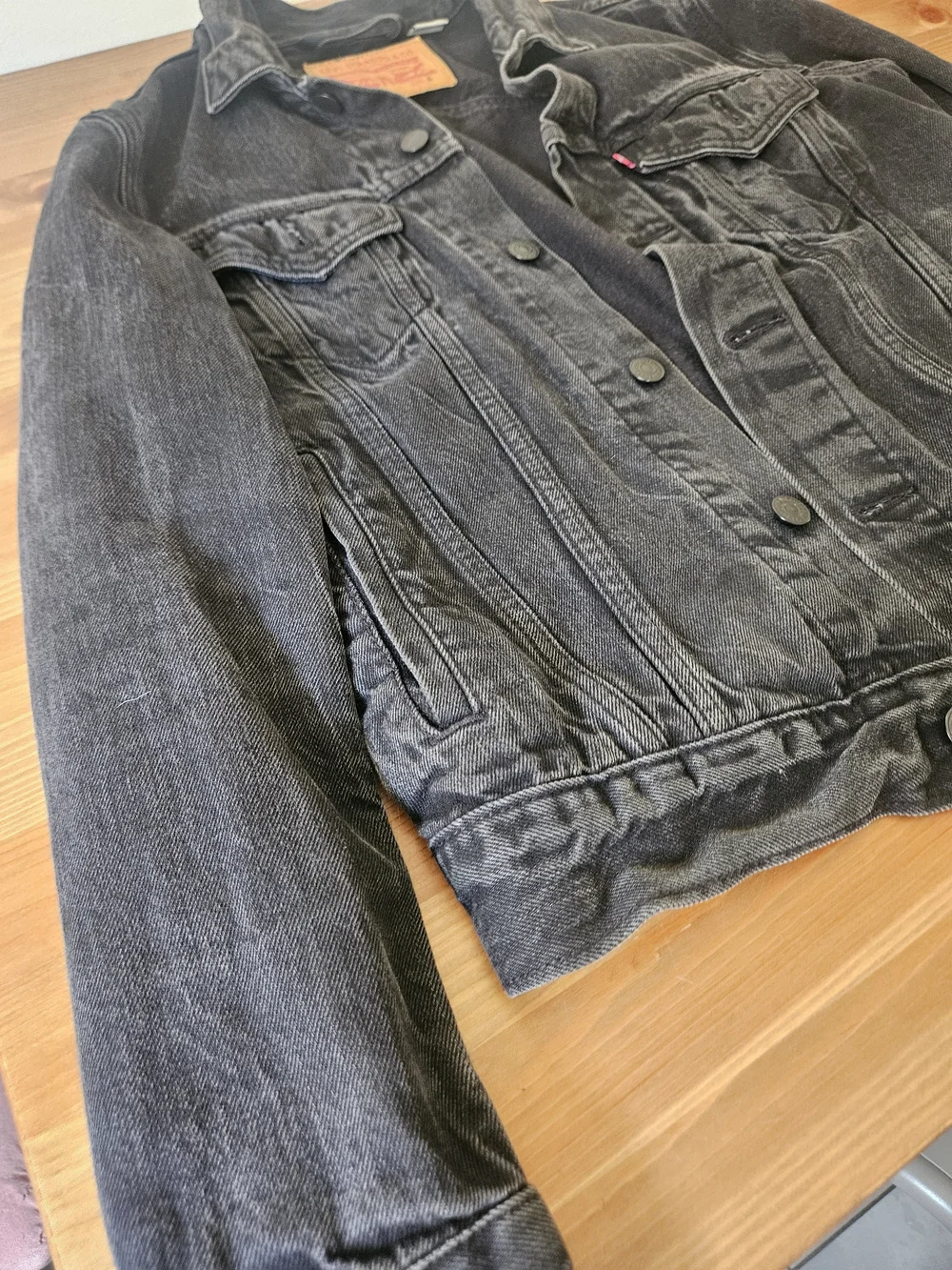 Levi's Black Washed Denim Jacket
